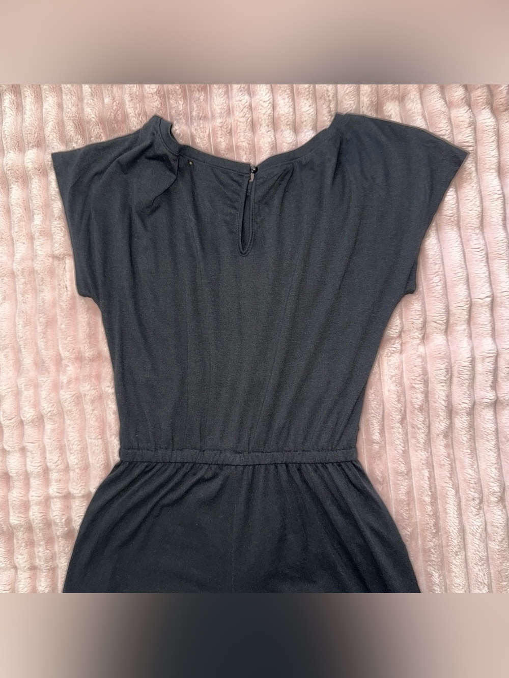 Classic Black Women's Waist-Defined Dress